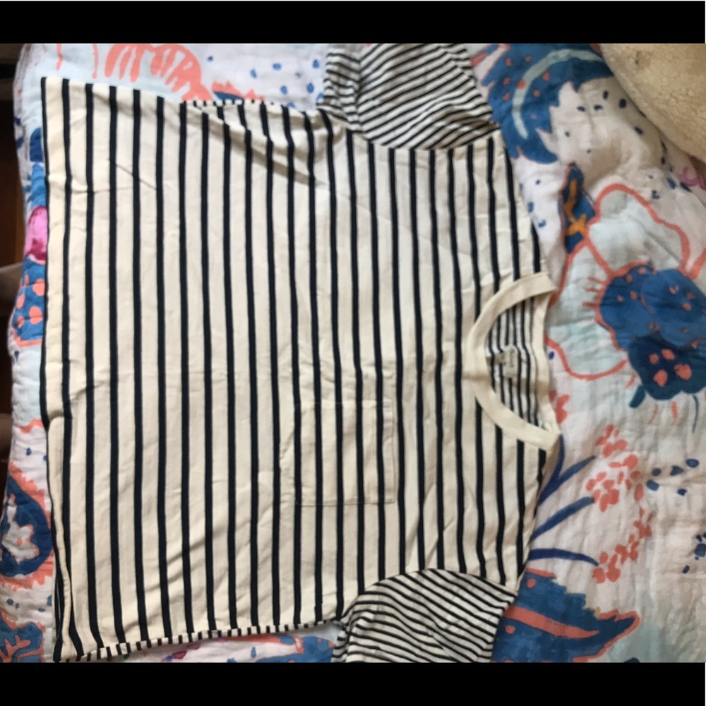 Madewell navy striped t-shirt